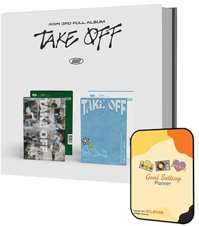 TAKE OFF iKON Album [U ver.+ DDANDDARA ver. 2 Album Full Set]+Pre Order Benefits+BolsVos K-POP Inspired Digital Planner, Digital Sticker Pack (3RD FULL ALBUM)