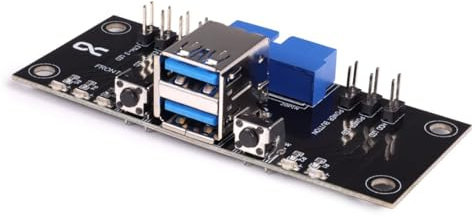 Alphacool ES Front I/O-Panel mit USB 3.0 und Kabel-Kit für Servergehäuse