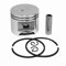 Luxuypon Kit de piston de rechange (49 mm) compatible avec tronçonneuse Sti-hl MS 390 039 MS390