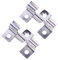 WPC Clips 100 Pcs, Terrassenclips, WPC Dielen Befestigungsclips 6.5mm Edelstahl Befestigungs Clips (100, Silber, 9.3mm)