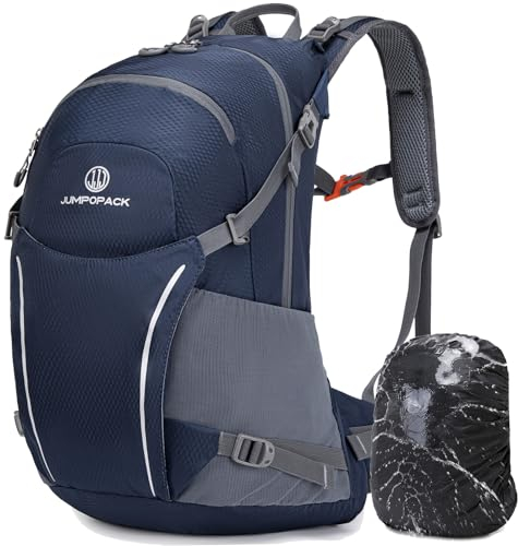Kimwadalh Wanderrucksack 30L Herren Rucksack Leicht Damen Reiserucksack Wasserdichter Hiking Daypack Trekkingrucksack Outdoor Tagesrucksack Sportrucksack mit Wasserfest Regenhülle