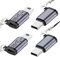 Seminer Micro USB to Mini USB Adapter (4 Pack), Micro USB Female to Mini USB Male Convert Connector, USB Mini to Micro USB Adapter Compatible with Digital Cameras, Computer, GPS