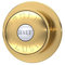 Balterley Dual Toilet Flush Button, Traditional Round Head Dual Push Button Toilet Flush System Replacement for Cistern, Push Buttons Replacement for Bathroom Cistern Toilets - 72mm (Brushed Brass)