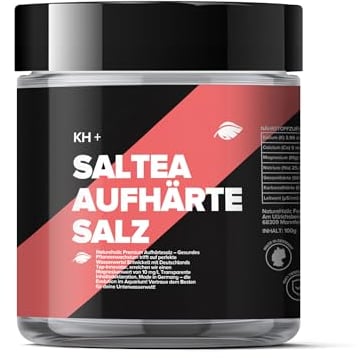 NatureHolic Saltea KH+ | Aufhärtesalz zur Erhöhnung der Karbonathärte | Für gezieltes Aufhärten im Aquarium | Stabilisiert den pH Wert | Remineralisiert Osmosewasser | Menge 250 g
