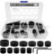 20 Pcs Drill Bit Depth Stop Collar Ring Positioner Locator 10 Specifications Woodworking Drill Bit Set Limit Ring Black with Hex Wrench for Drill Drilling(3/4/5/6/8/9/9.5/10/12/16 mm)