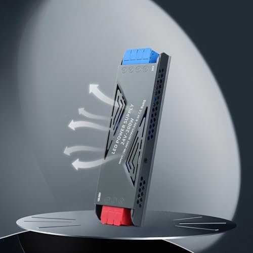 YOODI Fuente Alimentacion 24V, 200W 8,3A Transformador 220V a 24V, Ultrafino LED Driver, Controlador LED de Voltaje Constante AC 220V a 24V, Transformador LED para Tira LED Luces de Interior