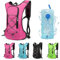 Lollanda Fahrradrucksack, Wanderrucksack klein, Wasserdicht Rucksäcke für Herren und Damen, MTB Rucksack für Radsport,Camping,Laufen (Rosa Trinkrucksack 2L)