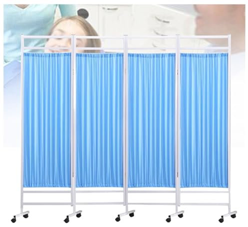 Mobile Sichtschutzwände,Klappbarer Sichtschutz for Krankenhäuser,Temporärer Raumteilerzaun,Edelstahlrahmen,für Notaufnahme,Station,Krankenhaus,Schönheitssalon