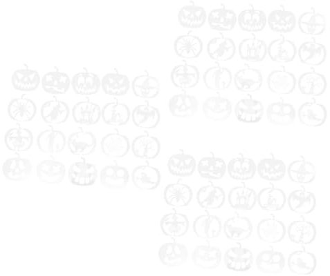 SEWACC 60stücke Wiederverwendbare Halloween Schablonen Für Kürbisse Kreative Malvorlagen Für Bastelprojekte Wände Und Stoffe Einfache Anwendung Und Reinigung Für Kinderpartys Und