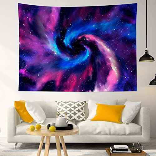 Wandtuch Galaxie Sternenhimmel Universum Weltraum Wand Dekoration Weiches Tapestry Waschbar Wandteppich Für Wohnheim Zimmer Wohnzimmer 130x152cm