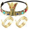 Watreketal Stirnband, goldener Vintage-Kopfschmuck, Kopfschmuck für Mädchen, Halloween, Cosplay, ägyptische Schlange, Haarreif