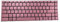 Tastiera retroilluminata per Laptop per MSI Modern 14 A10M A10RAS A10RB MS-14B3 Italia IT Rosa Senza Cornice Nuovo