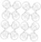 SOESFOUFU Weihnachtskugel Klare Acrylscheiben Ornamente 24st Schneekugel DIY Basteln Plastik Wasser Kugel DIY Weihnachtsbäume Globen Kunsthandwerk Zur Herstellung Von Leere DIY- Transparent