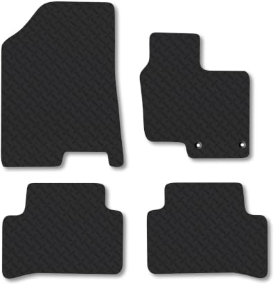 Fits Hyundai Tucson (2021+) 5mm Rubber Car Mats | Heavy Duty Rubber Tailored Fit Floor Mats Full Coverage Durable Waterproof Accessories Easy Clean Anti Slip Made in the UK