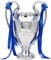 Aenglcvsm Trophée Champions Football Coupe Réplique Trophée Résine Ligue Sportive Champions Collection de Souvenirs de Décorations pour Maison Bureau Cadeaux pour Fans 16cm