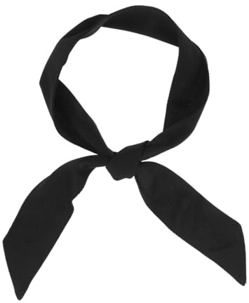 IMIKEYA Sport Stirnband zum Binden - Damen Herren Tennis Schweißband Schwarz Karate Stirnband Piraten Kostüme Kopf Krawatte für Laufen Trainieren