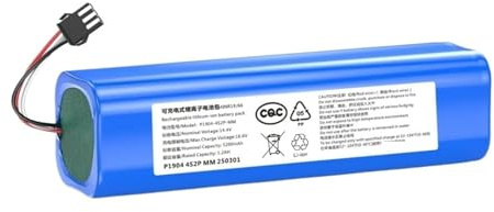 Replacement Battery，Compatible For Proscenic，M7 Pro/Max/LDS, M8 Pro, U6 Robot，Compatible For Lenovo，LR1 14.4V Li-ion Robot Vacuum Cleaner.(5200mah)