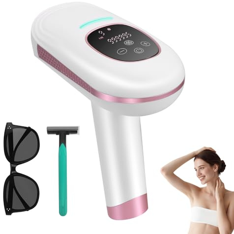 IPL Geräte Haarentfernung Laser Haarentfernung mit 999.900 Blitzen, Dauerhafte Haarentfernung für Frauen und Männer, Gesicht und Körper
