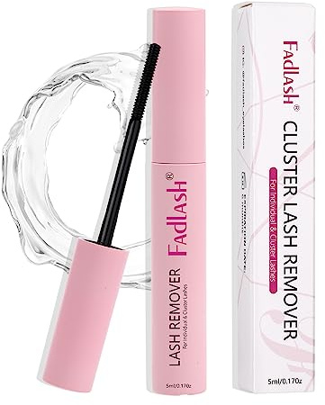 FADLASH Eyelash Glue Remover Cream 5ml Oil-Based Lash Cleanser Spiral Brush