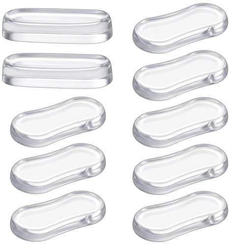 Lethra Silicone Toilet Seat Buffers Set, Strong Adhesive Replacement Cushioning Pads for Home Bathroom Hotel and Hospital Toilets and Toilet Parts Bathroom Fixtures (Seat Buffer Clear)