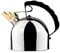 Alessi - Kettle - Stainless Steel - with Steel Base - Diameter 16.5 cm