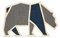 Beeztees 409107 Kratzbrett Holz Blue Bea L: 84 cm B: 54 cm H: 1.8 cm