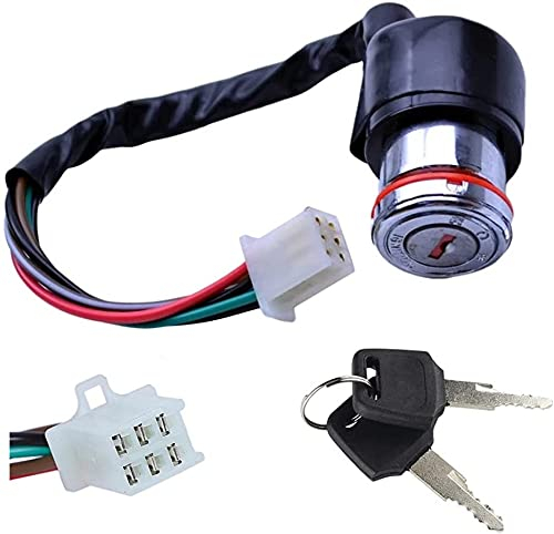 Zündschloss 6 Pin Zündung Schalter Teile für Redcat Kazuma 50CC 90CC ATV/Quad