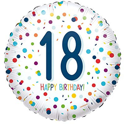 EU Confetti Bday 18 - Standard Circle