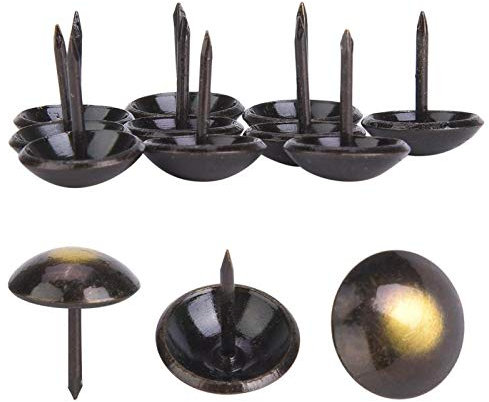 100 Stück Polsterstifte Antike Messingmöbel Nagelstifte Runder großköpfiger Nagel Antike Polsternägel Möbelstifte(16 * 20mm) polsternägel möbelspik Chiodini