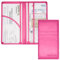 Lifecraft Insurance Registration Document Holder for Glove Box Compartment Organizer Auto Drivers License, ID and Cards - Premium PU Leather Vehicle Magnetic Information Cover Wallet (Hot Pink)