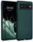 kwmobile Case kompatibel mit Google Pixel 6 Hülle - Schutzhülle aus Silikon metallisch schimmernd - Handyhülle Metallic Petrol