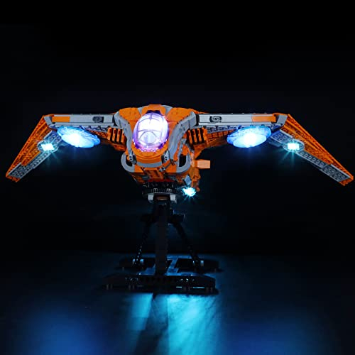 LIGHTAILING Licht-Set Kompatibel Mit Lego 76193 Marvel The Guardians’Ship Bausteinen Modell:Fernbedienungsversion - Modell Set Nicht Enthalten