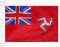 AZ FLAG Bootsflagge Isle Of Man Handelsflagge 45x30 cm, Aussenverwendung Englische Nationalflagge Bootsfahne Aus Gestricktem Polyester Plastikringen