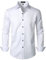 LucMatton Herrenhemd, formell, dehnbar, knitterfrei, langärmelig, schmale Passform, Button-Down-Shirt, für Hochzeit, Party, Weiss/opulenter Garten, Klein