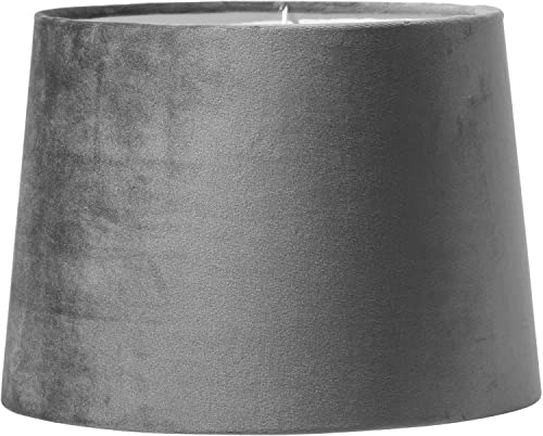PR Home of Scandinavia Lampenschirm Sofia Samt grau 40 cm