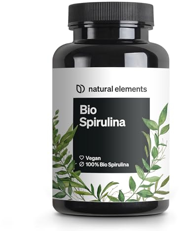 Spiruline Bio (500mg) – 500 comprimés – végane, hautement dosé, sans additifs inutiles