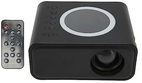 Mini Proyector, Proyector de Película Portátil para Exteriores Full HD 1080P para iOS para Android, Proyector LED de Imagen de Reflexión Difusa (Negro)