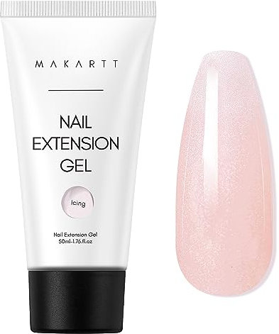 Makartt Aufbaugel Nagelverlängerung Gel 50ml für Anfänger und Techniker, Friseursalon (Glasur)