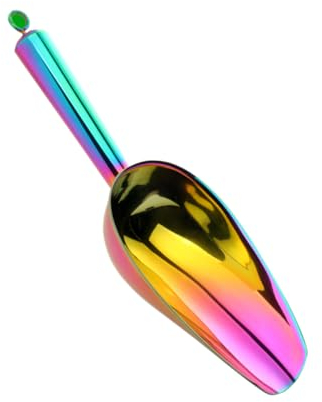 Ciieeo cucharada de helado mini cucharas de postre hielo comida metalica mini herramientas pala de cereales para el hogar pala de té suelta espesar té a granel manejar Acero inoxidable