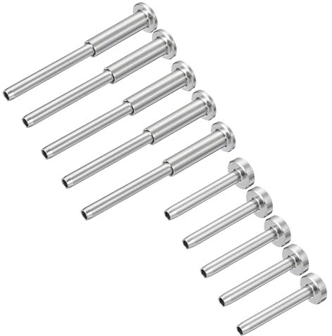 QUARKZMAN 10 Coppie Kit Cavi Ringhiera Invisibile, Tenditore e Terminale Nascosti 1/8 Acciaio Inossidabile T316, Ferramenta Ringhiera Cavo Montanti Legno/Metallo 2x2, 4x4, Argento