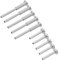 QUARKZMAN 10 Coppie Kit Cavi Ringhiera Invisibile, Tenditore e Terminale Nascosti 1/8 Acciaio Inossidabile T316, Ferramenta Ringhiera Cavo Montanti Legno/Metallo 2x2, 4x4, Argento