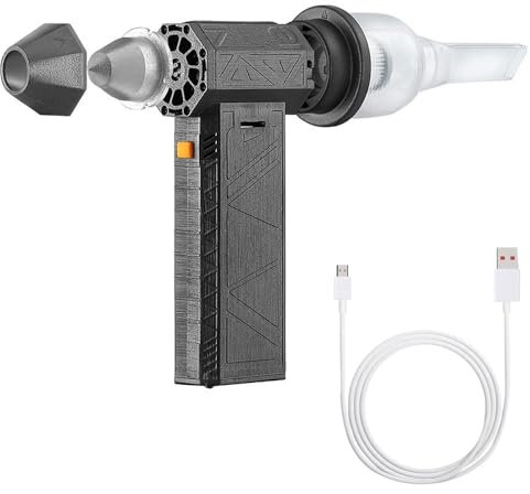Solinder Mini-Turbo-Jet-Ventilator, 52 m/s, Turbo-Ventilator, 130.000 U/min, wiederaufladbares, leistungsstarkes Gebläse