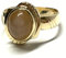 Ring 333/- Gold Mondstein orange Cabochon oval Schmuckring #62