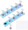 2 Set Nail Holder for Painting Nails, Press on Nail Stand with Double-Sided Nail Glue, Magnetic Fake Nail Holder for Home Diy Beginner Salon Supplies