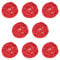 M METERXITY 8-Pack Wicker Rattan Balls 50mm/2 Inch Decorative Rattan Balls Orbs Vase Fillers Bowl Fillers for Christmas/Weddings/Thanksgiving/DIY Crafts/Home Decor [Red]