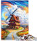 Jigsaw Puzzles for Adults 1000 Piece Colorful windmills Jigsaw Puzzle - Challenging Game Train your brain and hands 10.27 in x 14.96 in