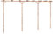 Bambus Pergola 385x40x205 cm - Natürlicher Sonnenschutz für Ihren Garten | Langlebig & Umweltfreundlich | Ideale Gestaltung für Terrassen & Gärten