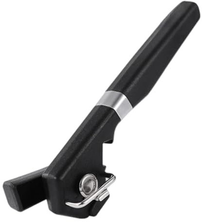 LOVIVER Abrelatas Manual, abrelatas Comercial con Mango, Resistente y Duradero, Herramienta de Cocina para Restaurante y Bar, Negro