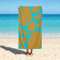 Liniva Home Toalla de Playa 100% Algodón Egipcio – 90x175cm – Extra Suave y Absorbente – 650 g/m Ideal para Playa y Piscina. (Tropical)