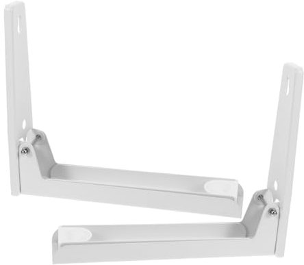 WOONEKY 2Piezas Estante para Microondas Soporte de Pared Retráctil y Alta Capacidad de Carga Organizador de Cocina